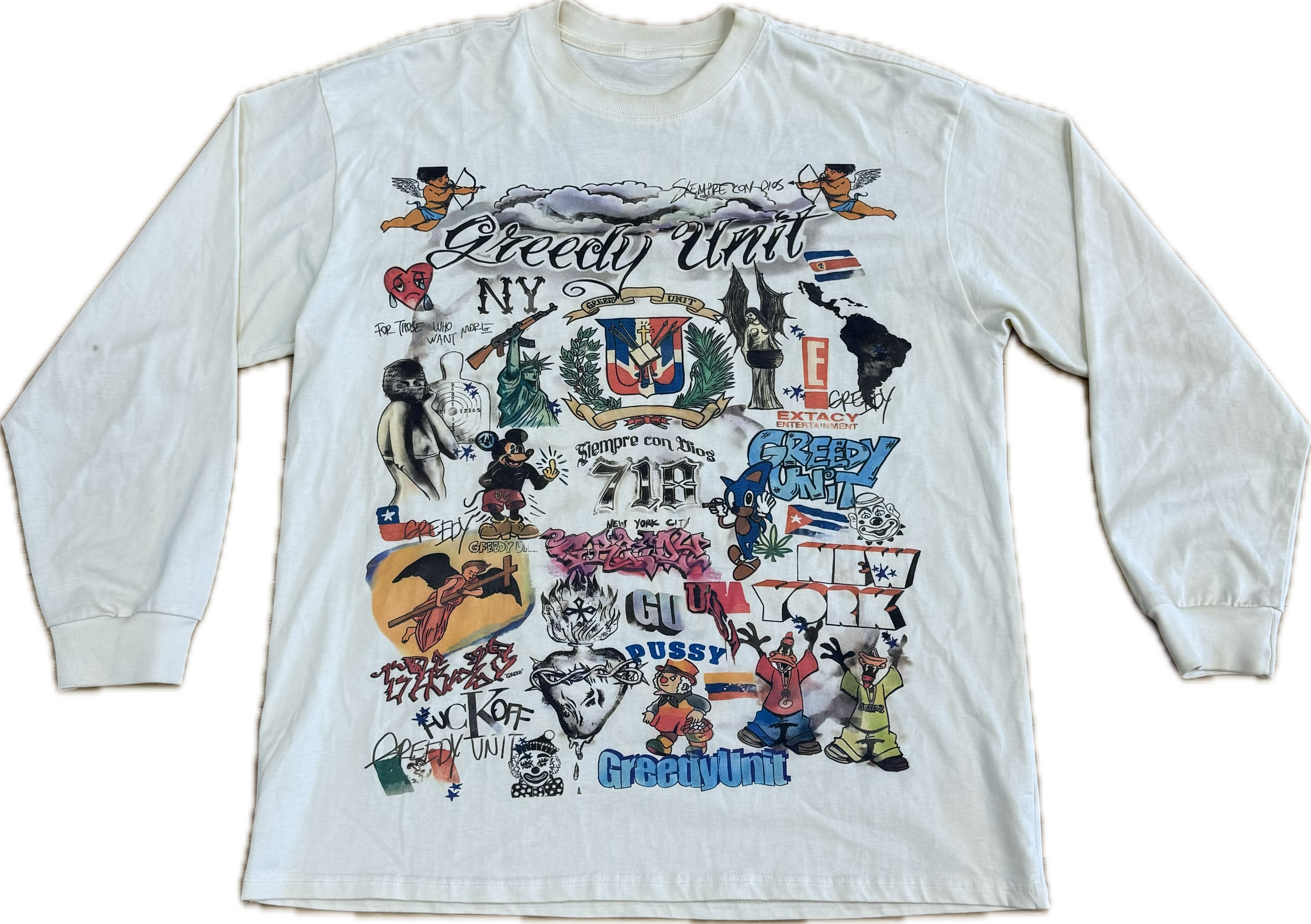 Greedy Unit All Over Print Long-Sleeve