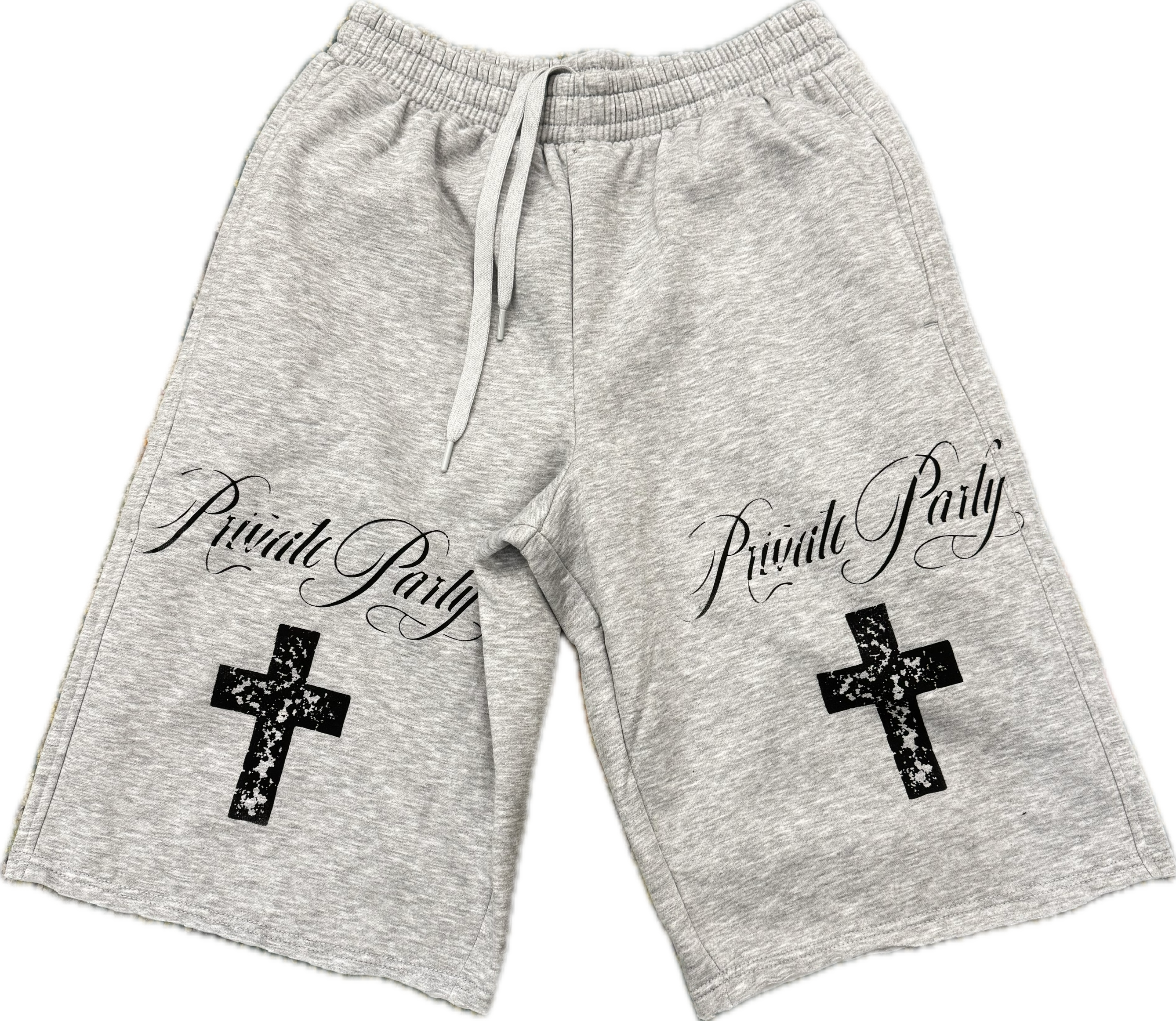 Private Party Cross Sweatshiorts Grey