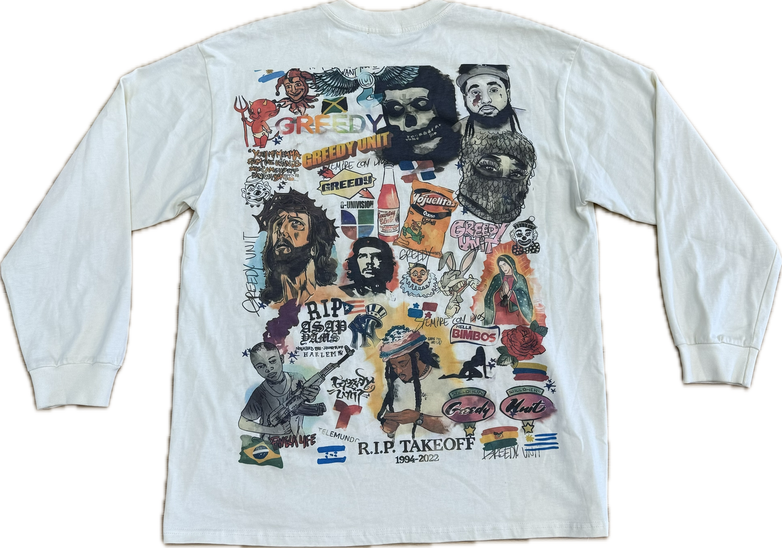 Greedy Unit All Over Print Long-Sleeve