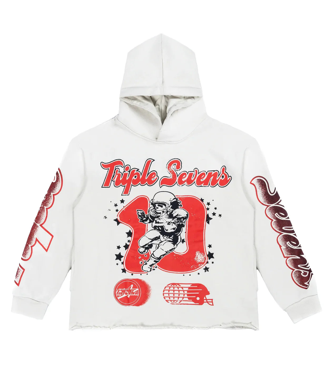 Triple Sevens All Star Hoodie White Red
