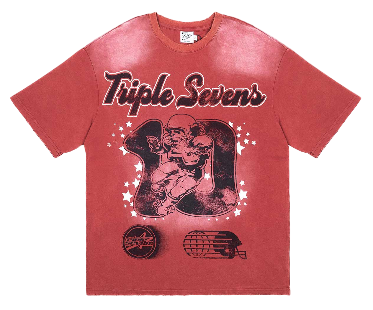 Triple Sevens All Star Football Tee Red