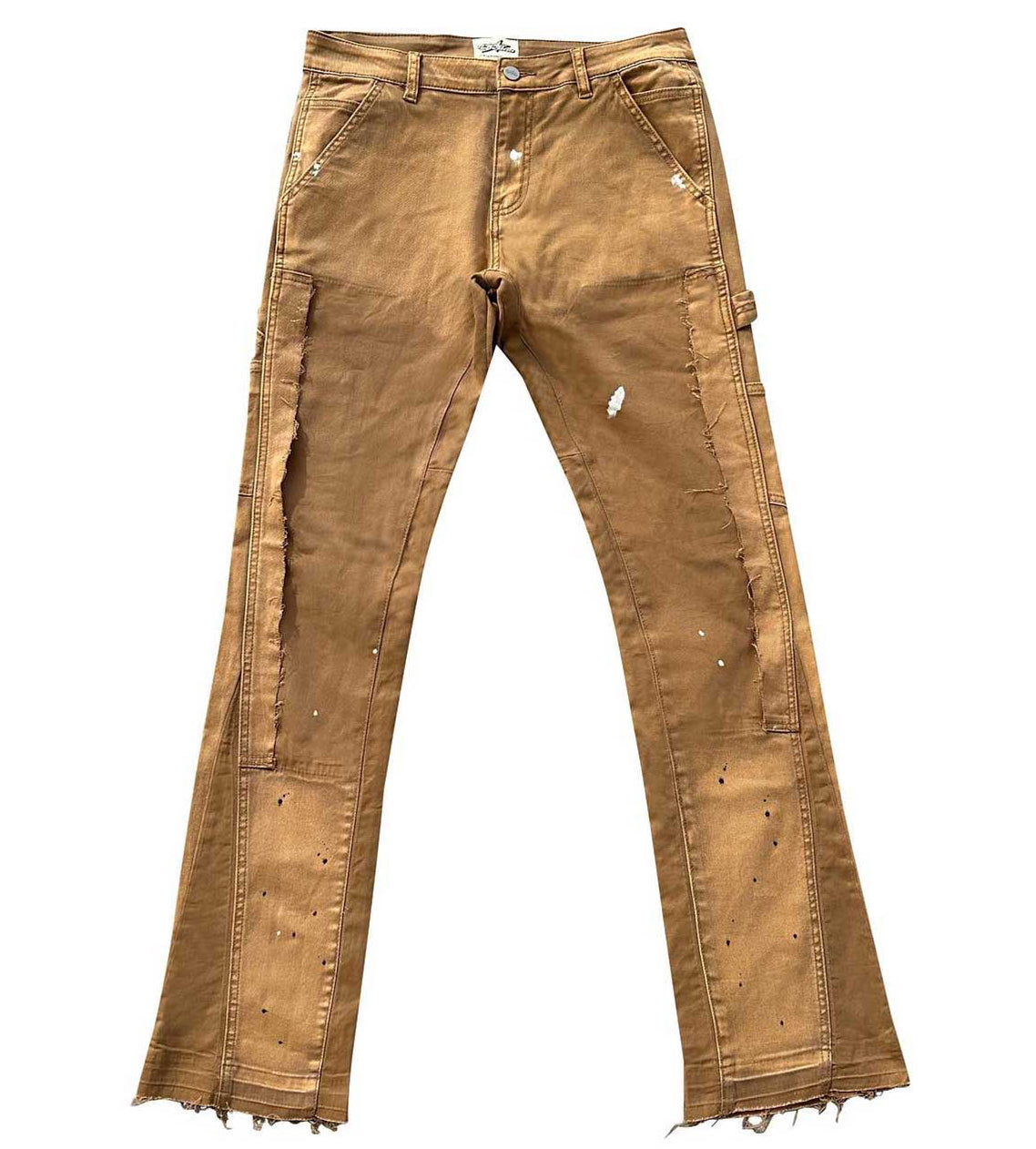 Triple Sevens Flared Denim Khaki