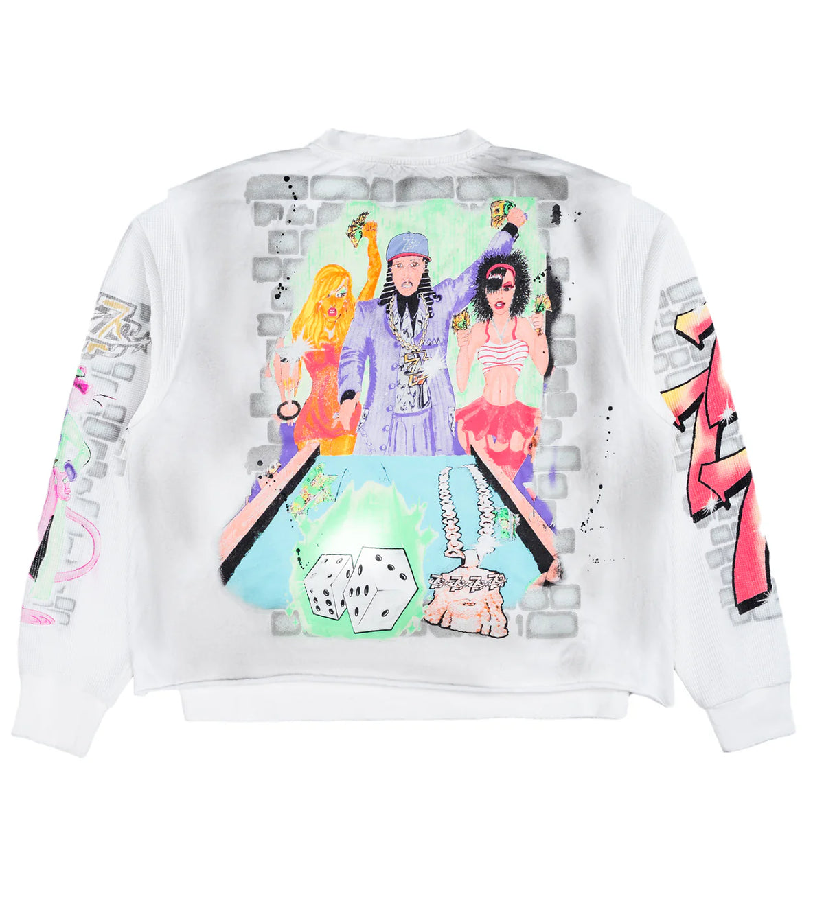 Triple Sevens Player Thermal L/S Tee White