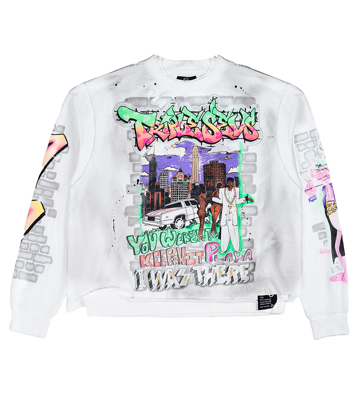 Triple Sevens Player Thermal L/S Tee White