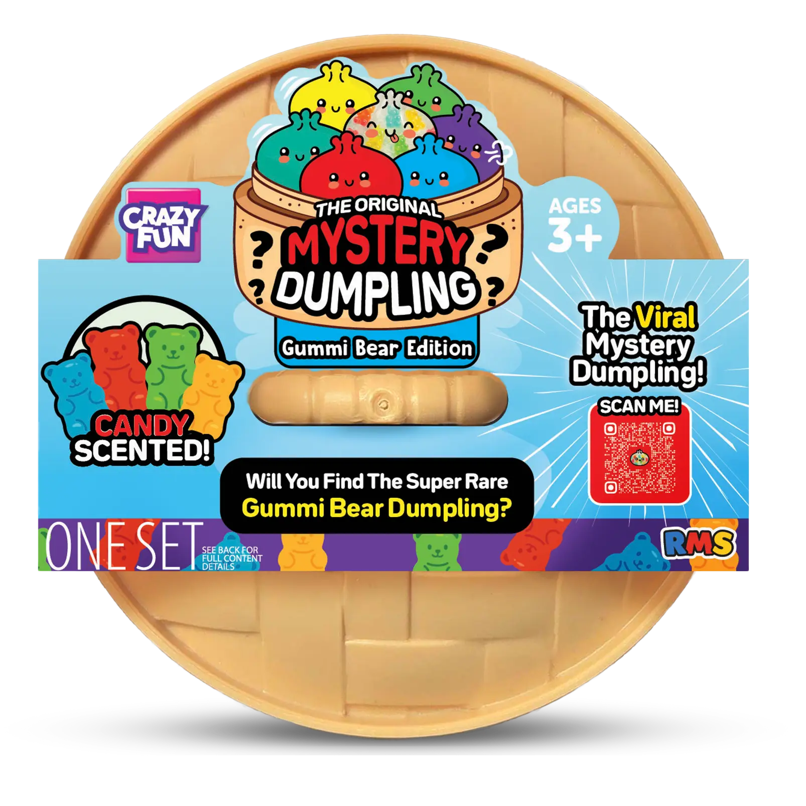 Squishy Bun Mystery Squishy "Dumpling" (Gummy Bear Edition) Blind Box
