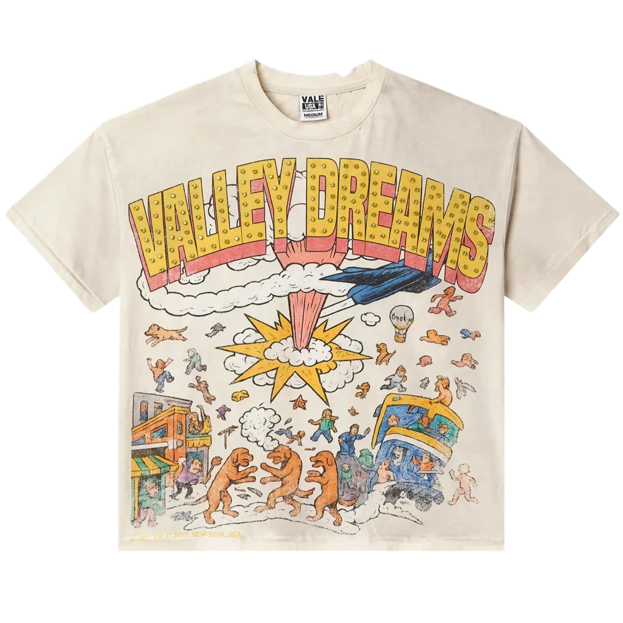 Vale Forever Chaos Bling Tee Cream