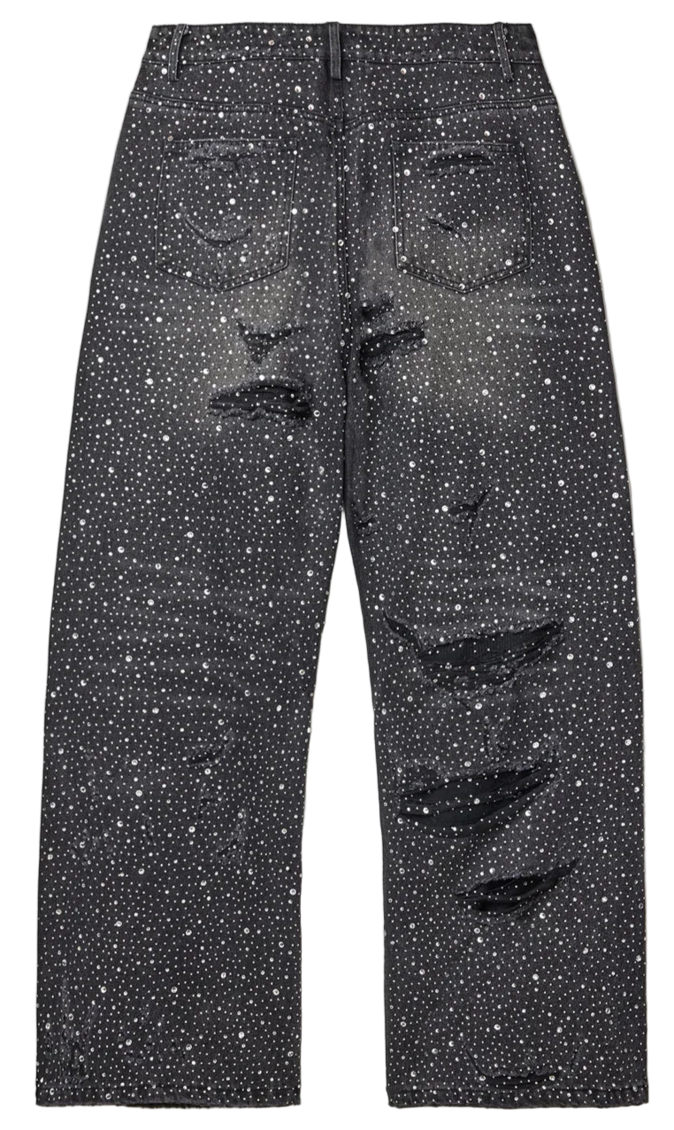 Vale Lives Crystal Black Rain Denim