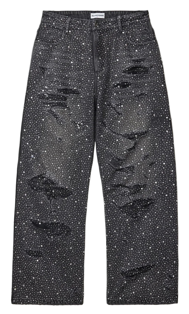 Vale Lives Crystal Black Rain Denim