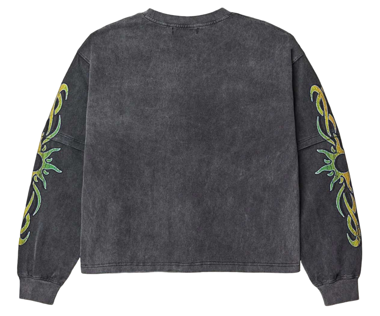 Vale Forever Tribal Layered Long Sleeve Tee Grey Wash