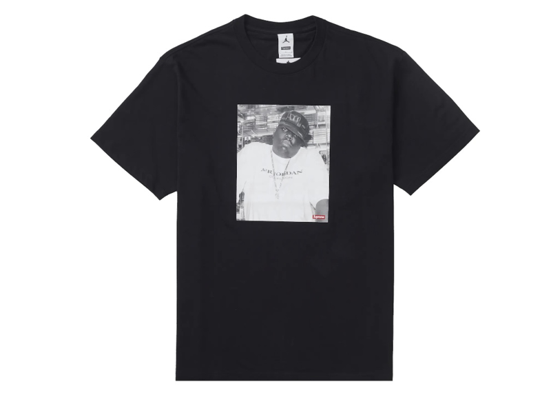 Supreme Air Jordan Biggie Tee Black