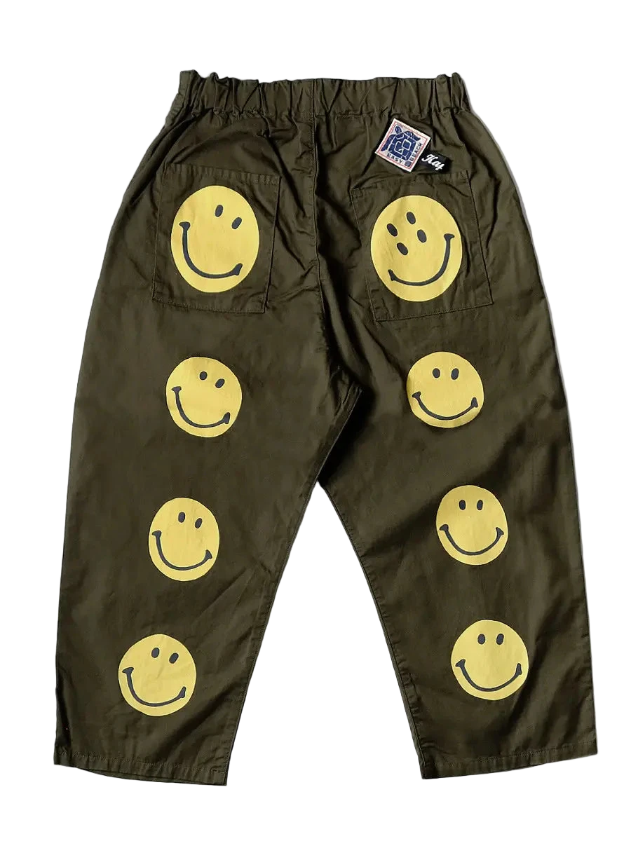 Kapital Smiley Easy Beach GO Pants Green