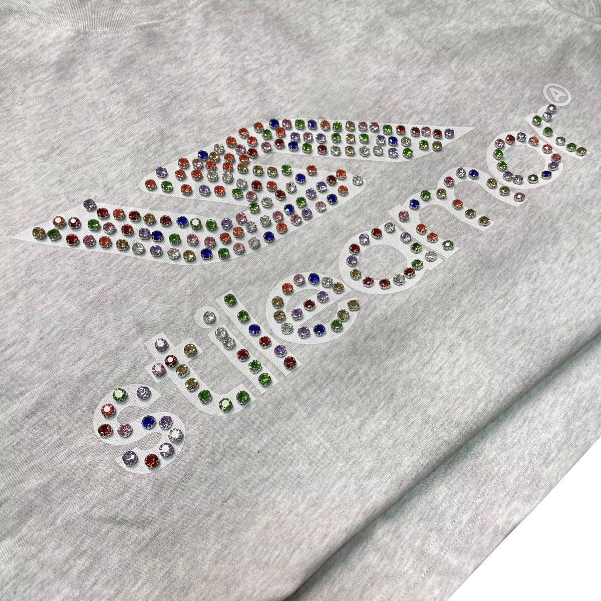 Stile De Amor Grey Colorato Rhinestone Tee