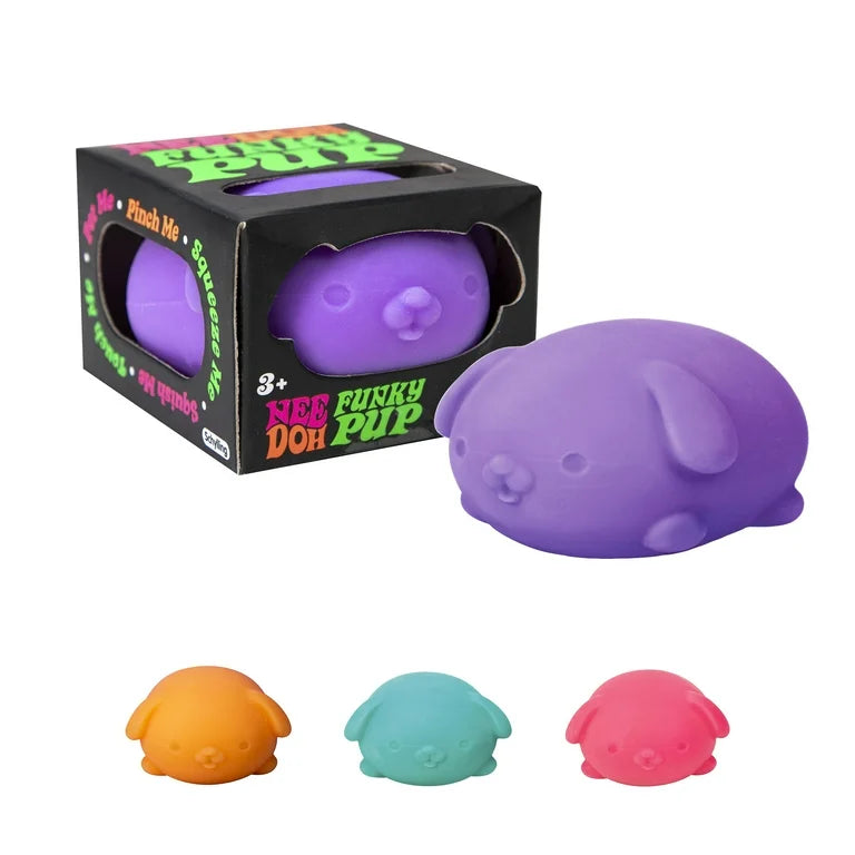 NeeDoh Funky Pup Novelty Fidget Toy (1 Piece) Color May Vary