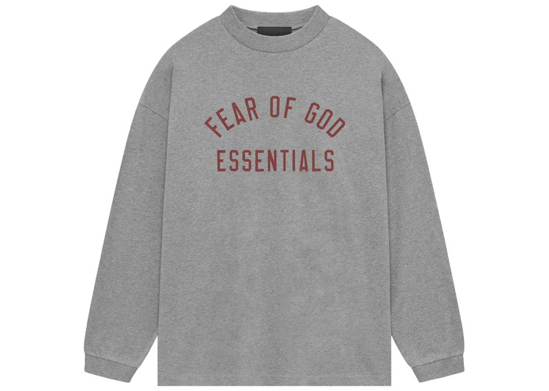 Fear of God Essentials Jersey Long-Sleeve Tee Dark Heather