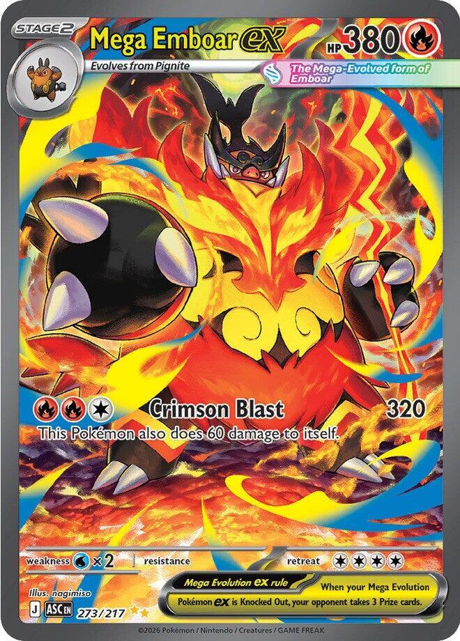 Mega Emboar ex - 273/217 - ME: Ascended Heroes (ASC)