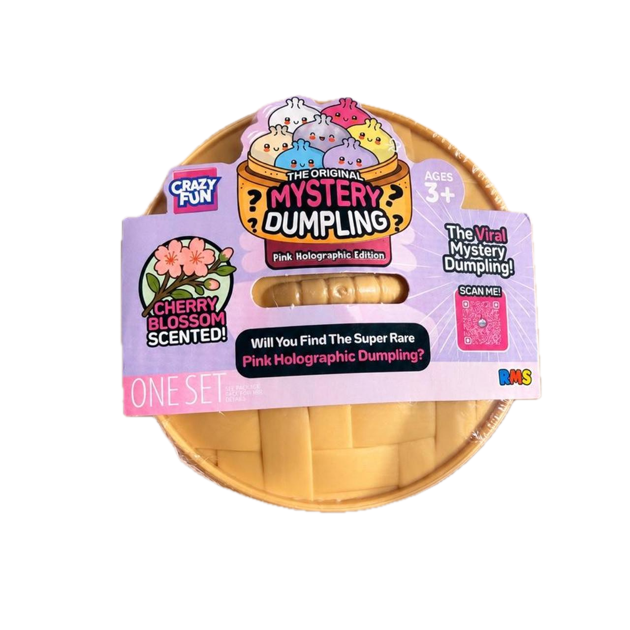 Squishy Bun Mystery "Dumpling" (Pink Holographic Edition) Blind Box