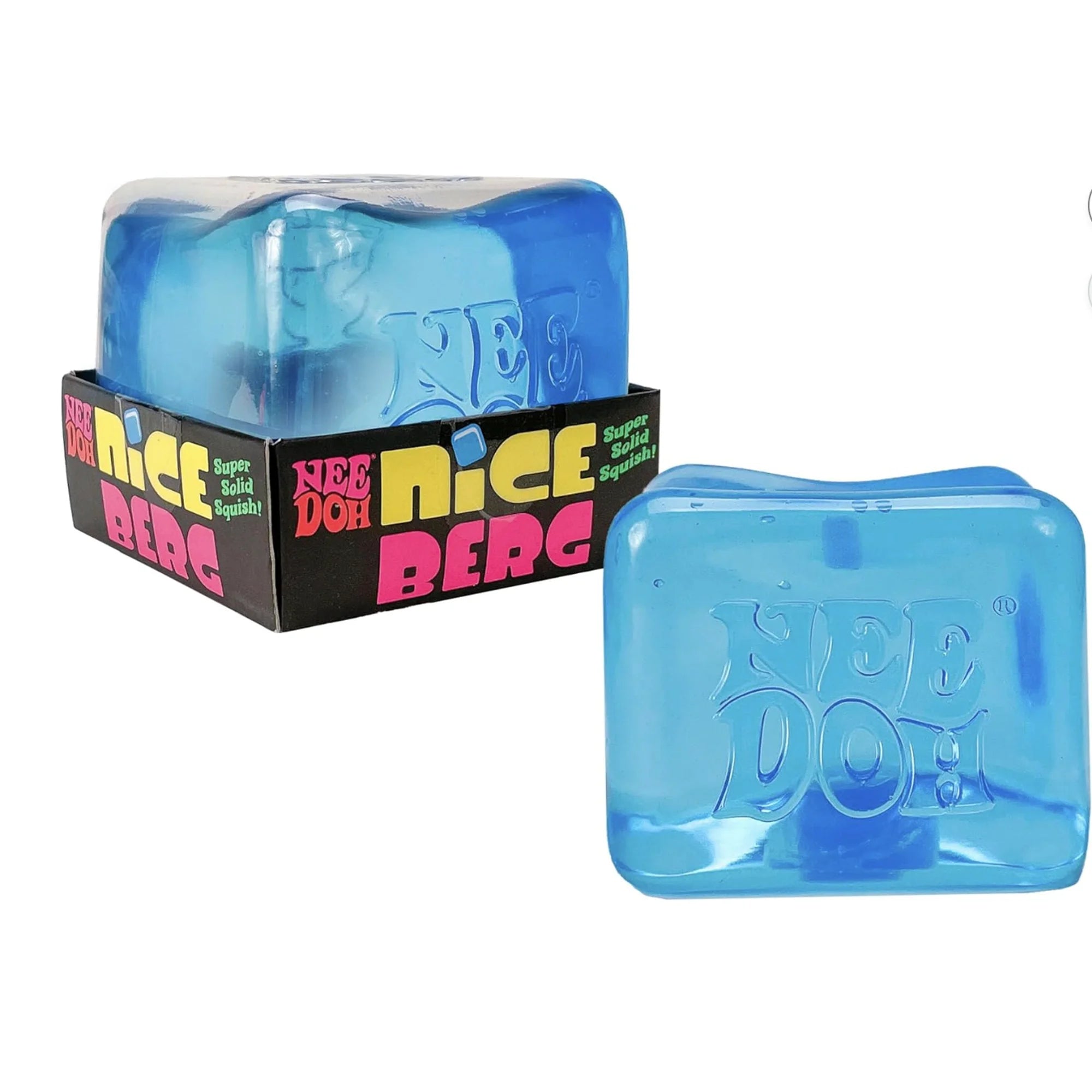 NeeDoh Nice Berg - Giant NeeDoh Nice Cube Sensory Toy - Blue