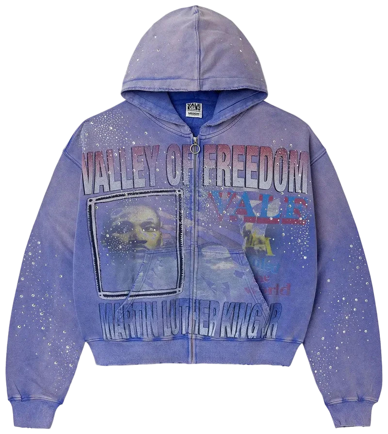 Vale Forever Freedom Zip Up Hoodie Blue
