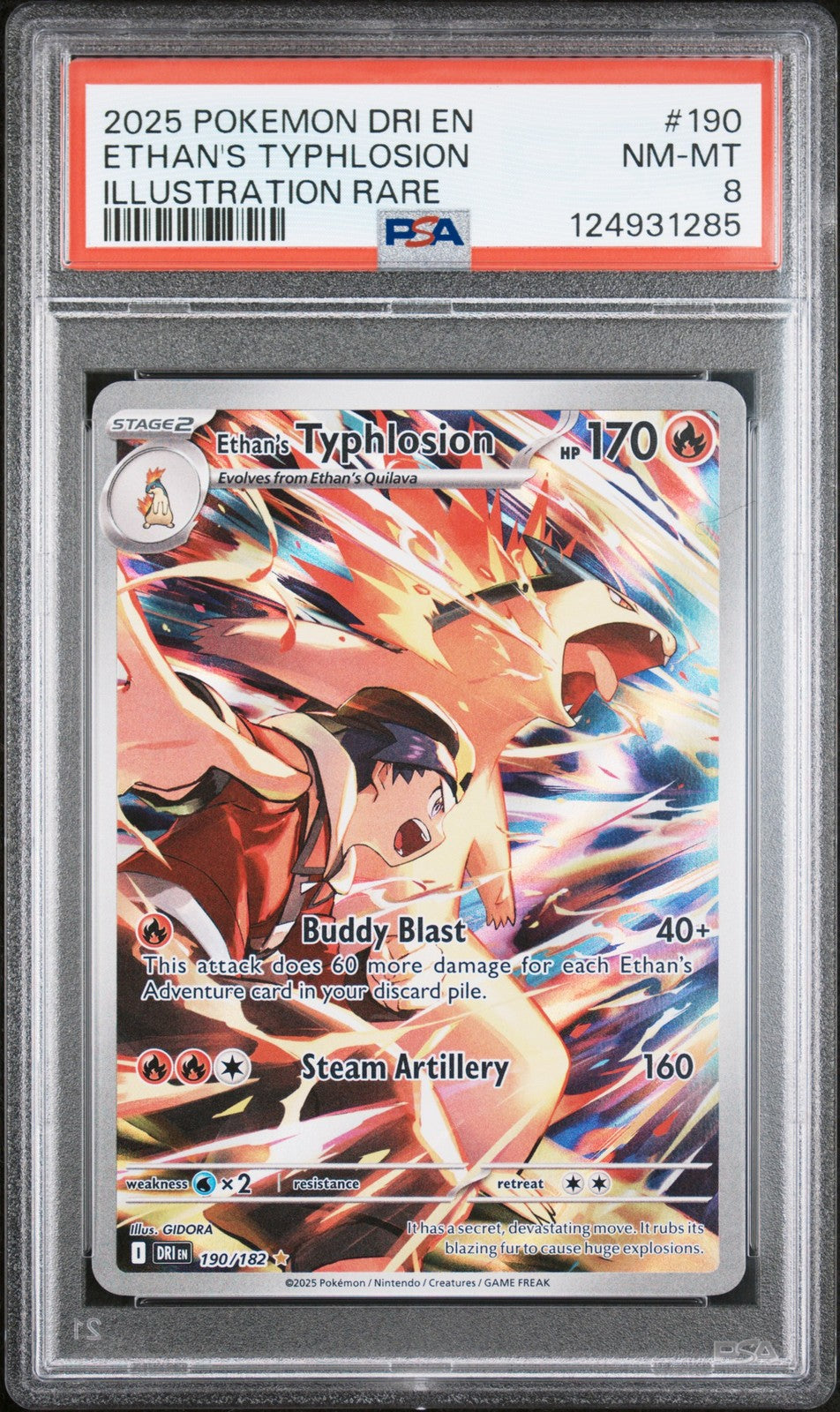Ethans Typhlosion - 190/182 -(PSA 8 GRADED) - SV10: Destined Rivals (DRI)