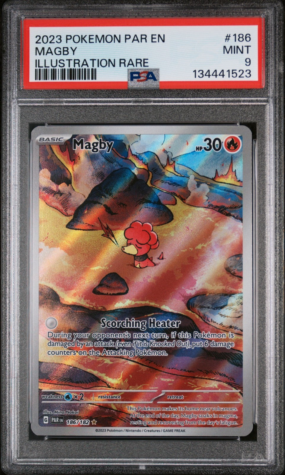 Magby - 186/182 -  (PSA GRADED 9) - SV04: Paradox Rift (PAR)