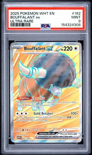 Bouffalant ex - 162/086 - (PSA GRADED 9) - SV: White Flare (WHT)