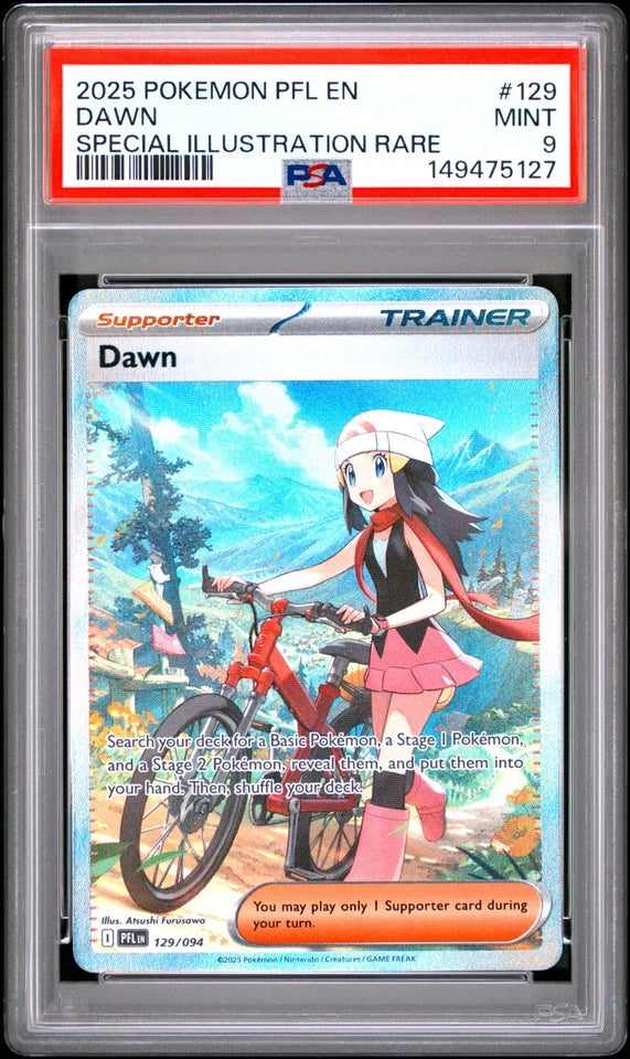 Dawn - 129/094 - (PSA GRADED 9) - ME02: Phantasmal Flames (PFL)