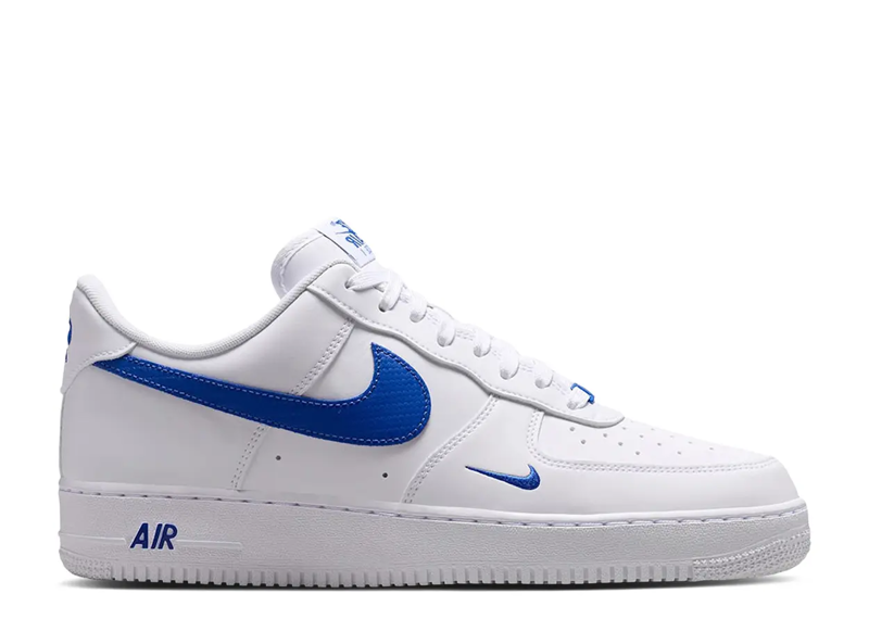Nike Air Force 1 Low 07 Carbon Fiber Swoosh White Game Royal
