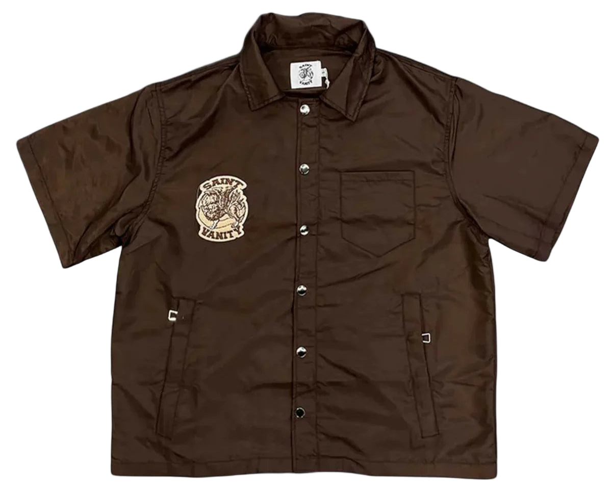 Saint Vanity Nylon Shirt Brown