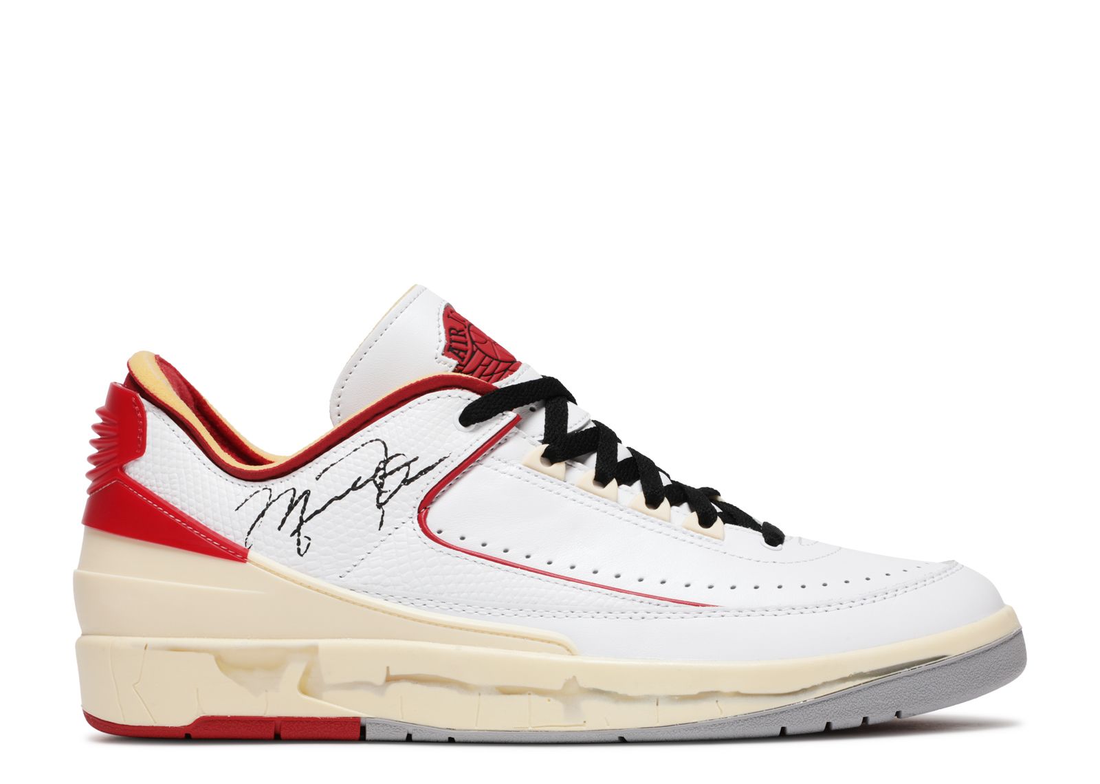 Off-White x Jordan 2 Retro Low SP White Varsity Red