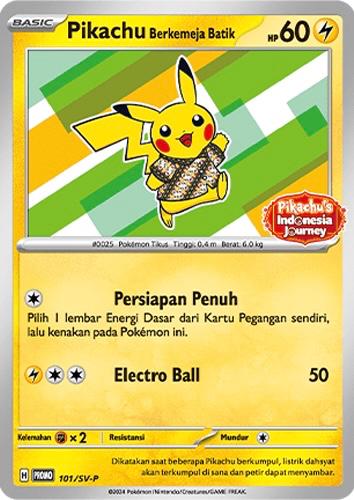 Pikachu Berkemeja Batik #101/SV-P