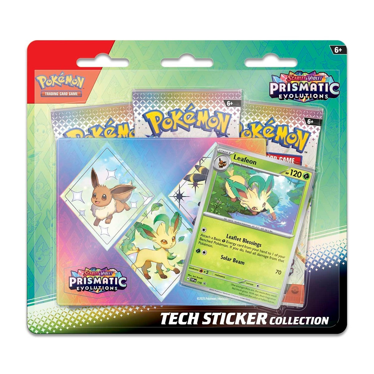 Pokemon TCG: Scarlet & Violet-Prismatic Evolutions Tech Sticker Collection (Leafeon)