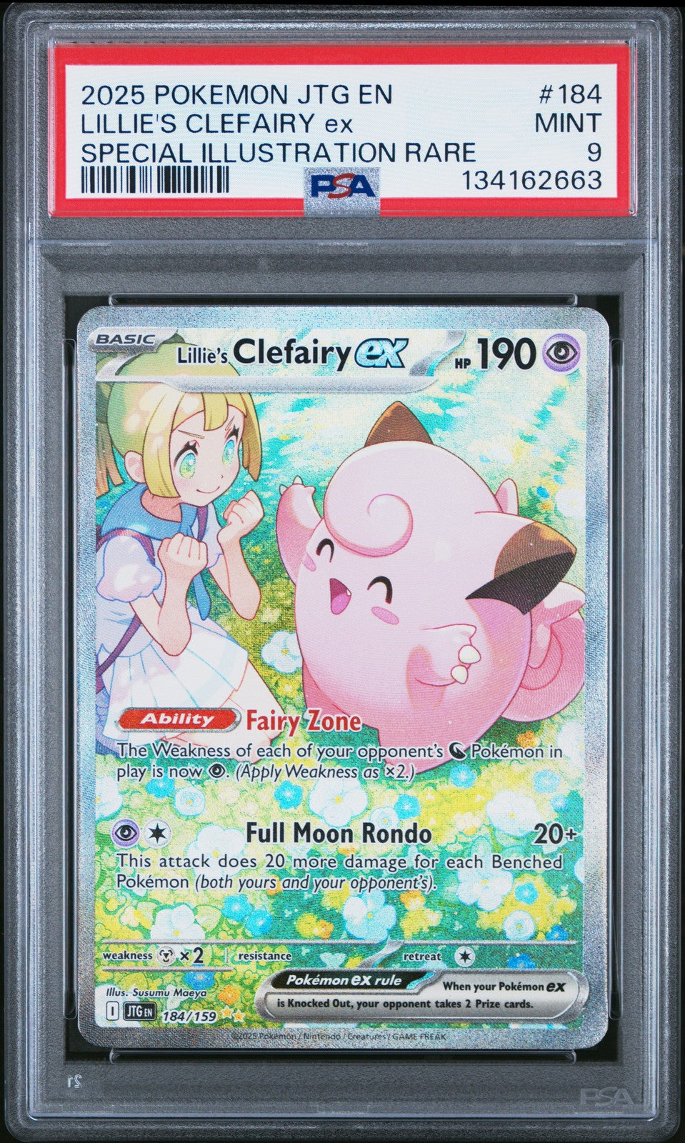 Lillies Clefairy ex - 184/159 - (PSA 9 GRADED) - SV09: Journey Together (JTG)