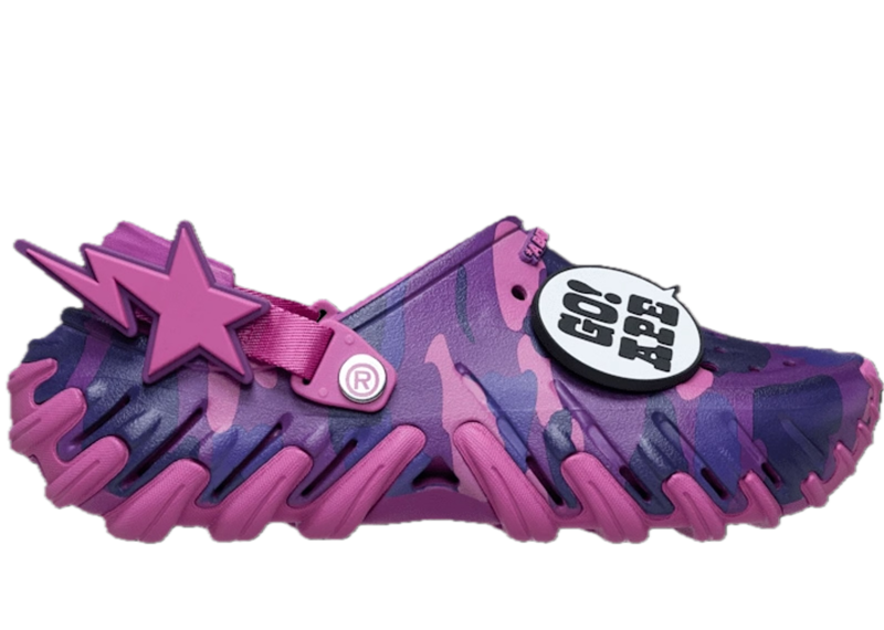 BAPE x Crocs Echo RO Clog Purple Camo