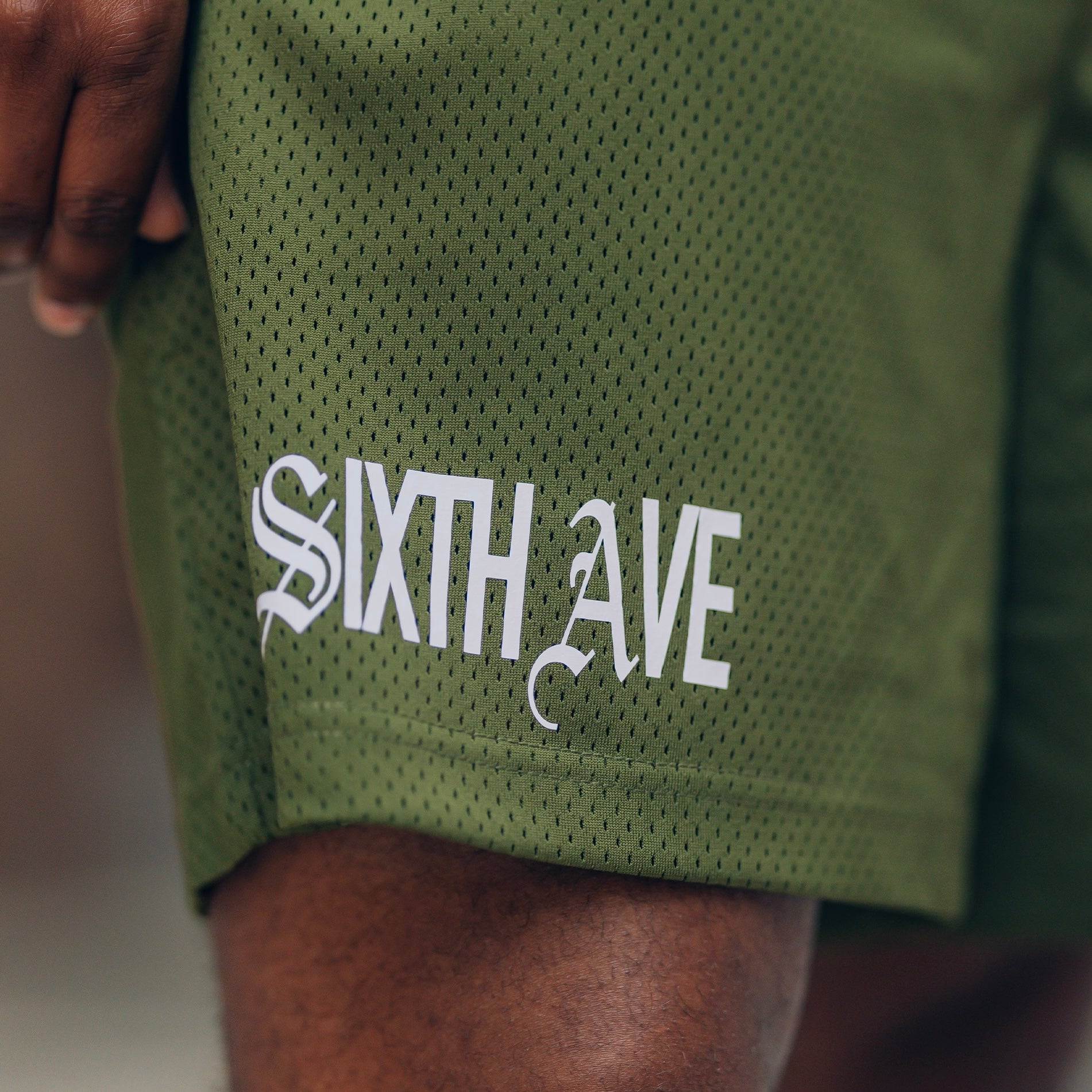 Sixth Ave Mesh Shorts Olive Green