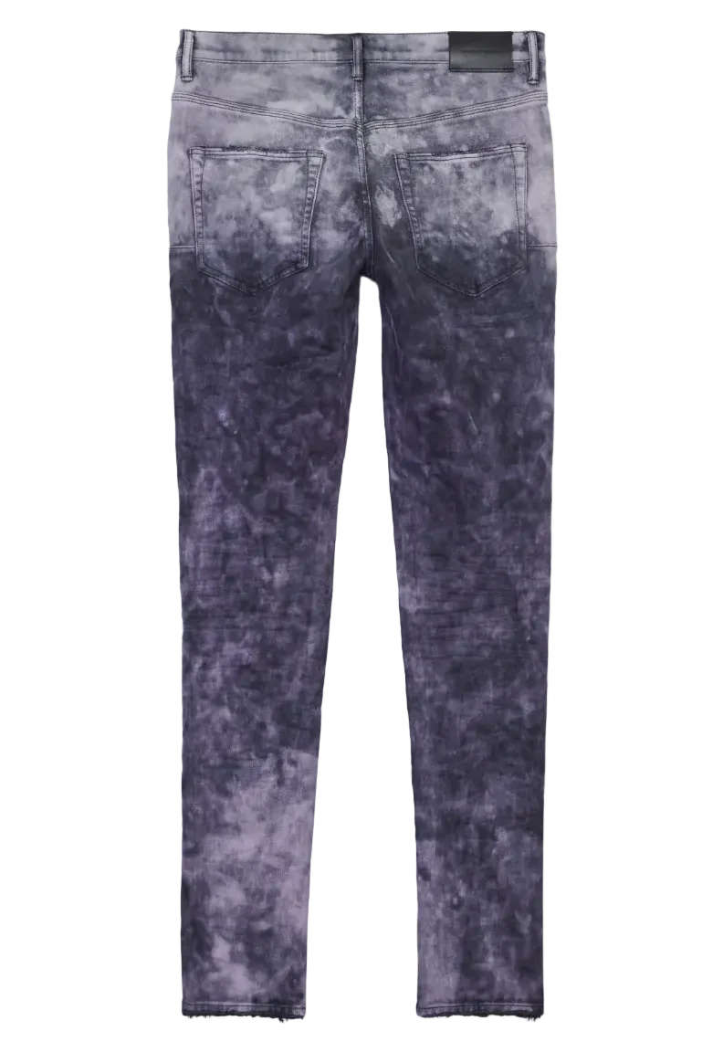 Purple Brand P002 Mid Rise Slim Jean Lavender Tint Black Fade