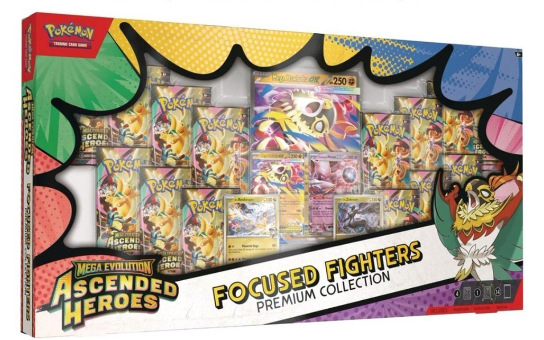 2026 Pokémon Mega Evolution Ascended Heroes Focused Fighters Premium Collection (Sam's Club Exclusive)