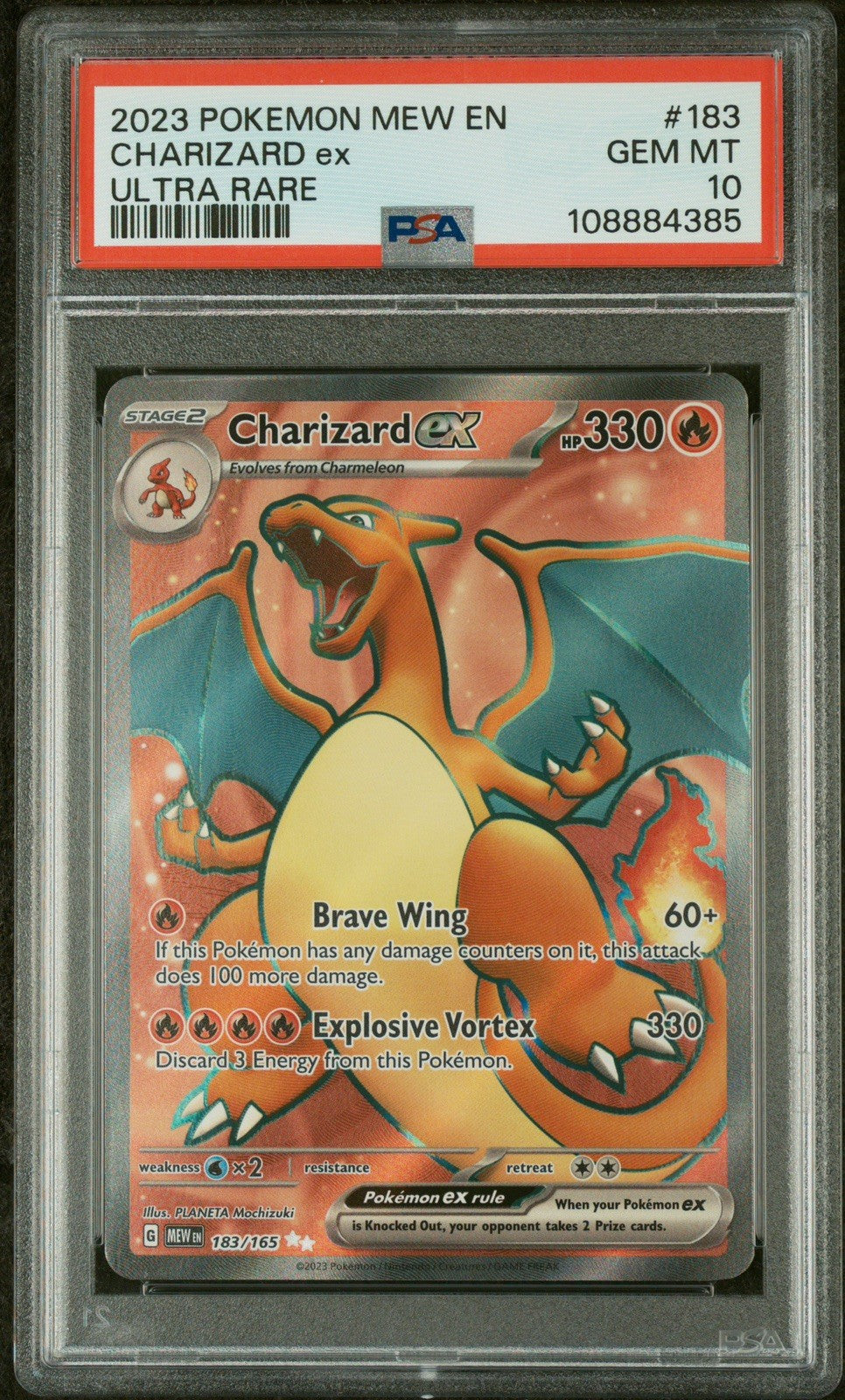 Charizard ex - 183/165 - (PSA GRADED 10) - SV: Scarlet & Violet 151 (MEW)