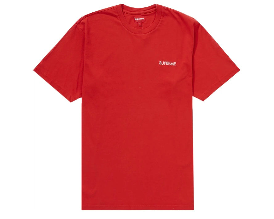Supreme Washed Capital S/S Tee Red