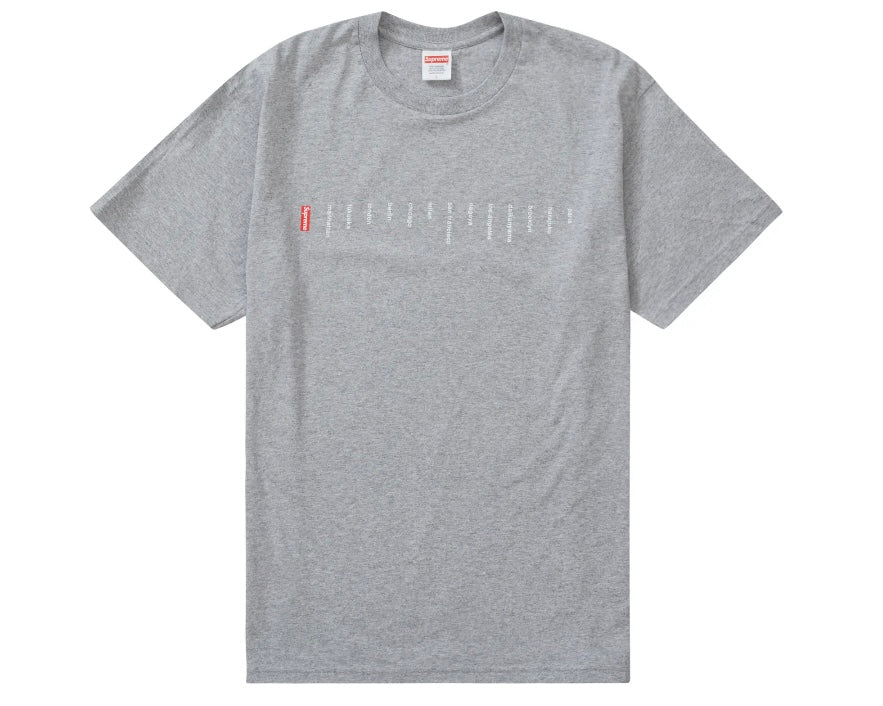 Supreme Location Tee Heather Grey