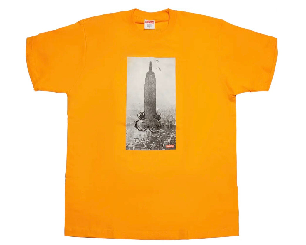 Supreme Mike Kelly The Empire State Building Tee Bright Orange